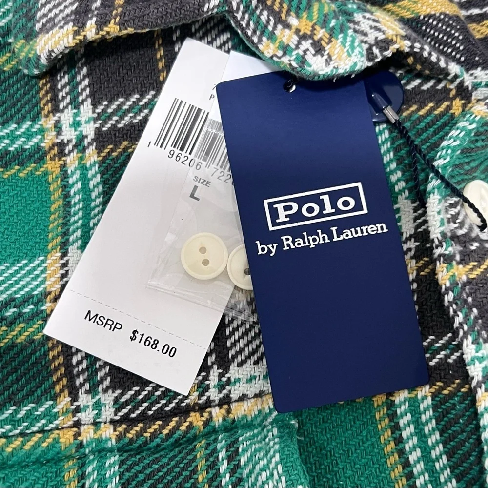 Polo Classic Fit Plaid Flannel Workshirt